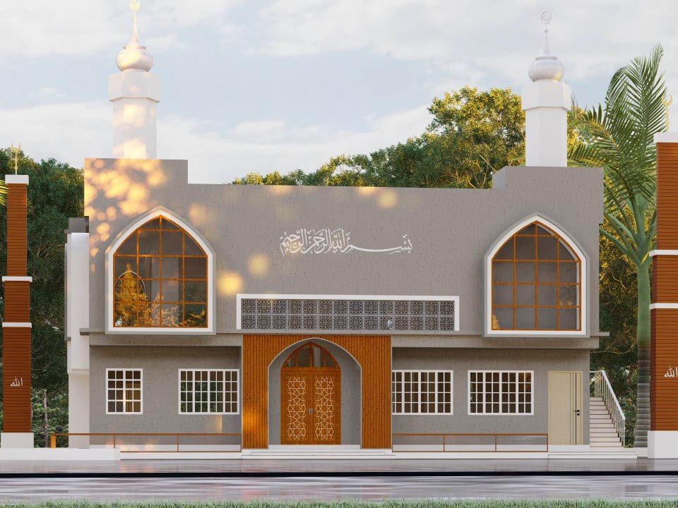 Masjid at Perinthalmanna &mdash; front elevation